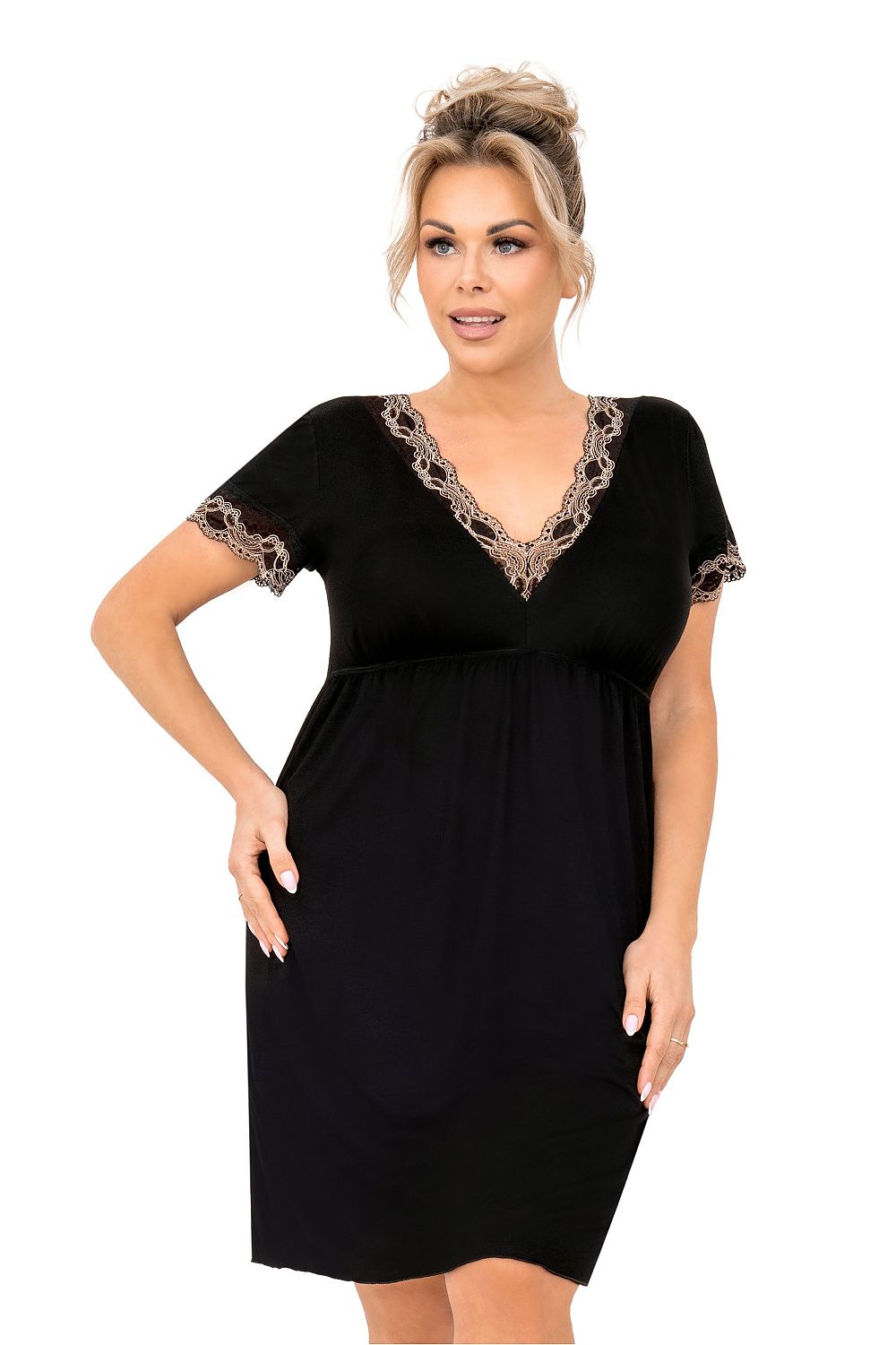 Camisón Donna negro - vista de producto 1 en Secretelles