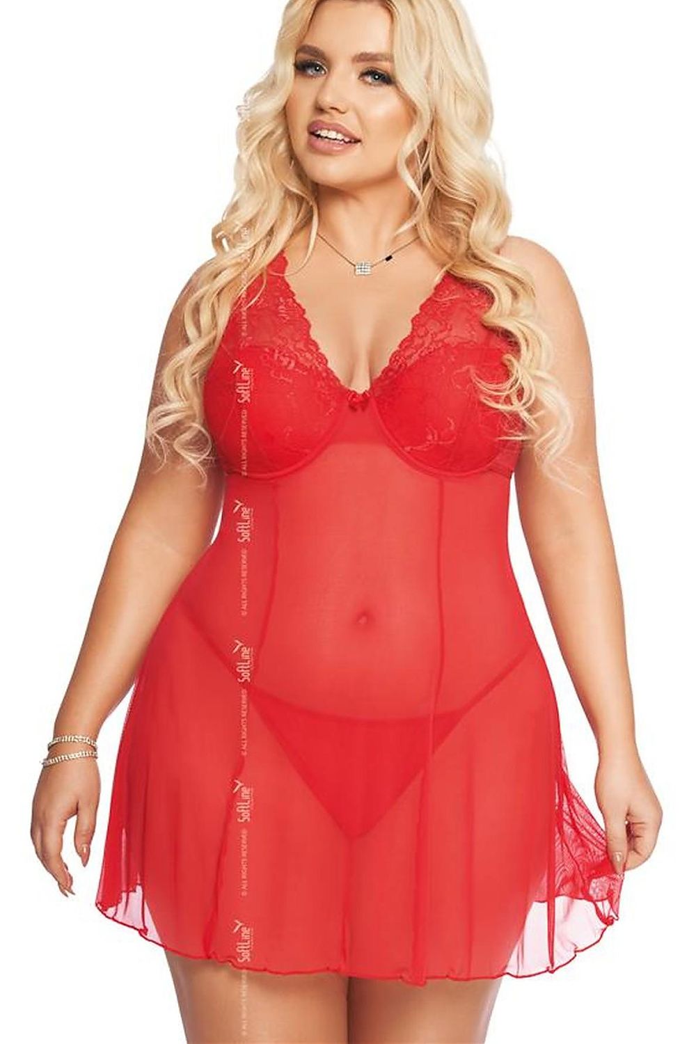 Sujetador SoftLine Collection rojo 206924 - vista de producto 1 en Secretelles