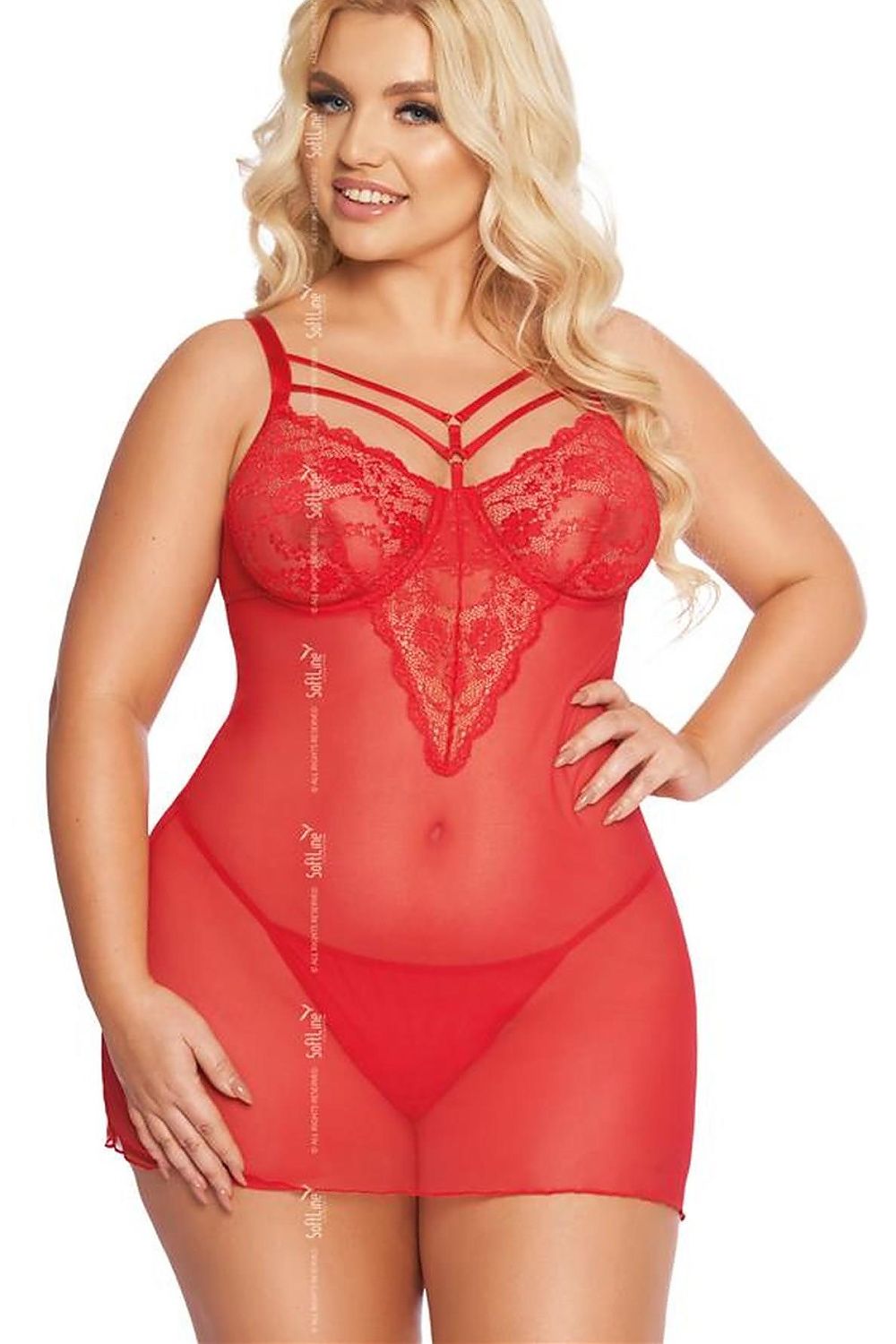 Sujetador SoftLine Collection rojo 206927 - vista de producto 1 en Secretelles