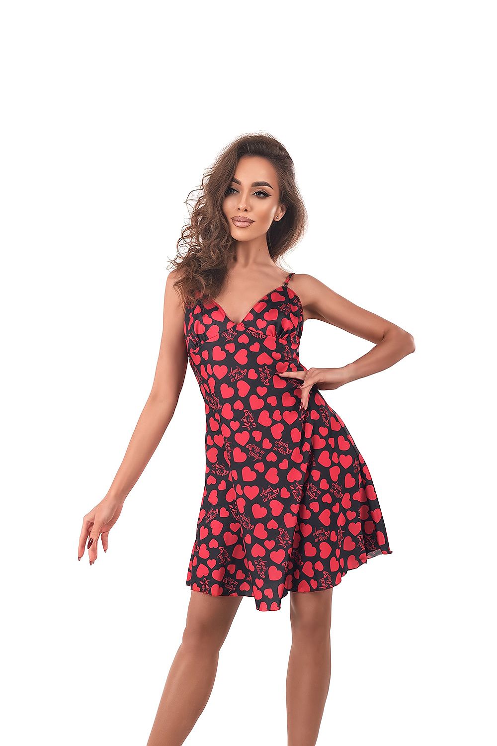 Camisón Anais rojo 181809 - vista de producto 1 en Secretelles
