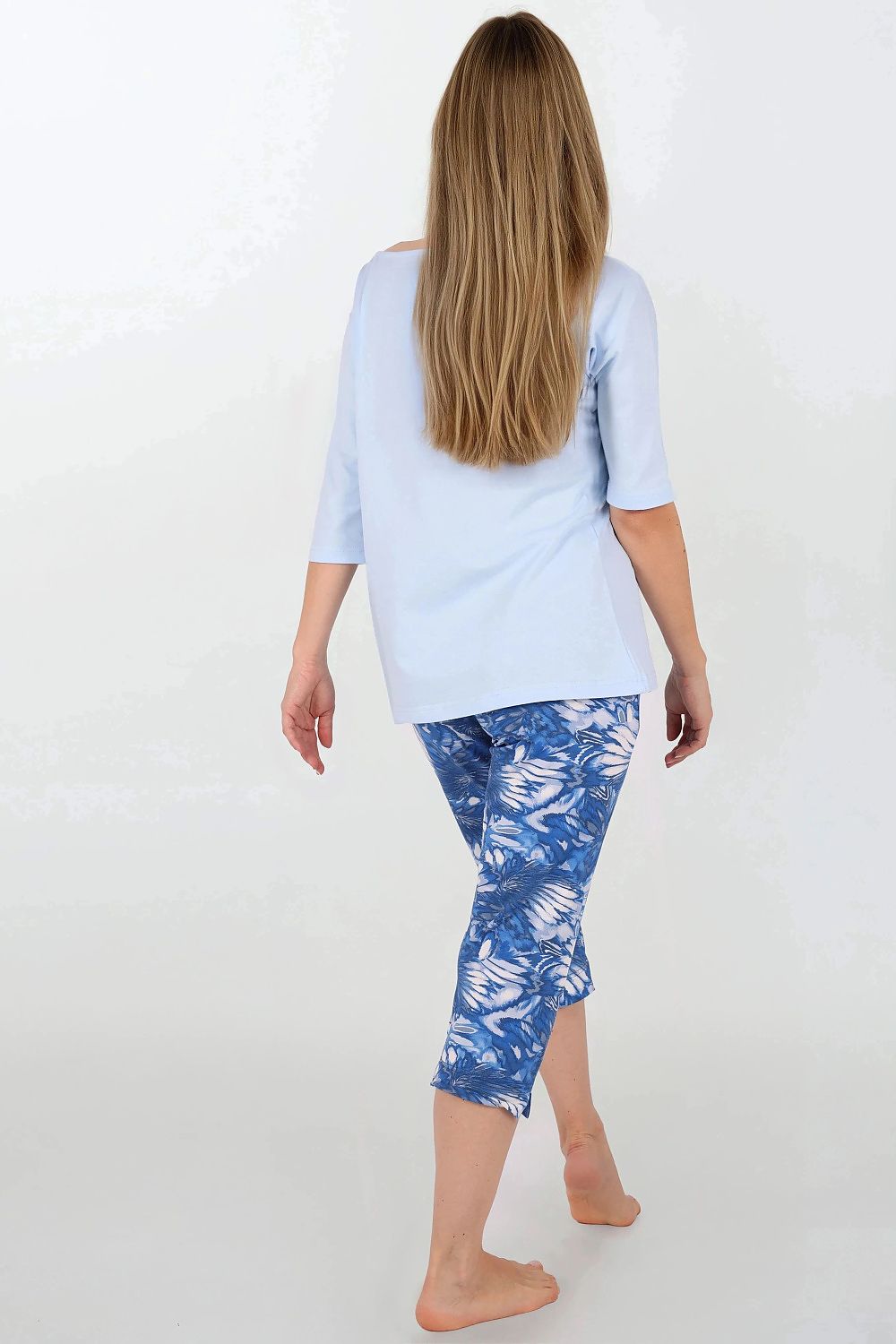Pijama Momenti Per Me azul 222059 - vista de producto 3 en Secretelles