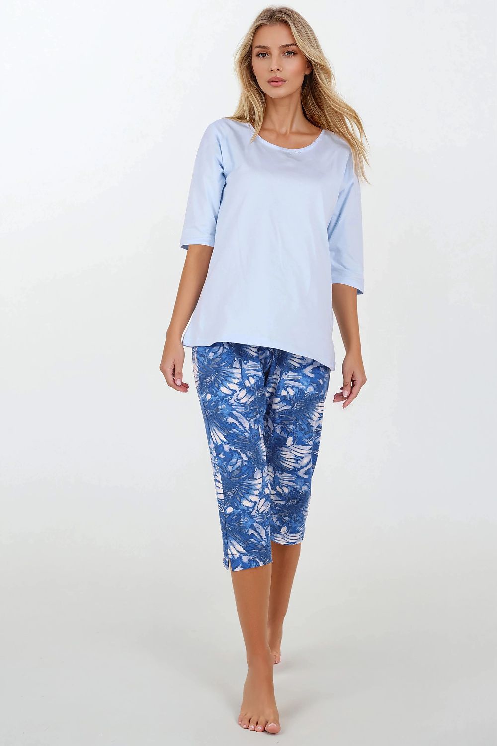 Pijama Momenti Per Me azul 222059 - vista de producto 1 en Secretelles