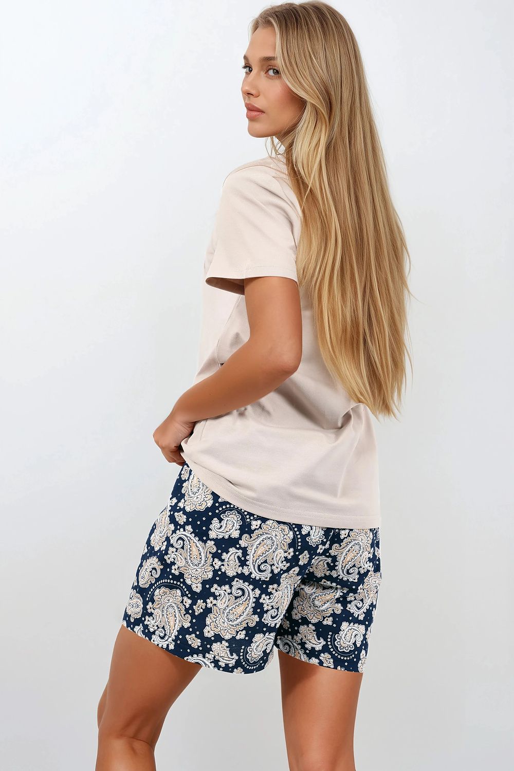 Pijama Momenti Per Me azul 216413 - vista de producto 3 en Secretelles