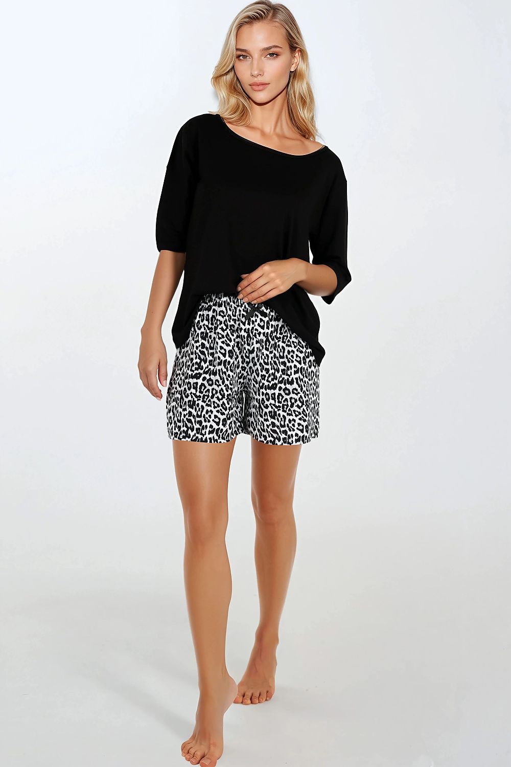Pijama Momenti Per Me negro 217123 - vista de producto 1 en Secretelles