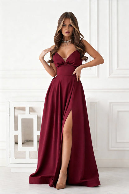 Vestido Bicotone rojo 221606 - vista de producto 3 en Secretelles